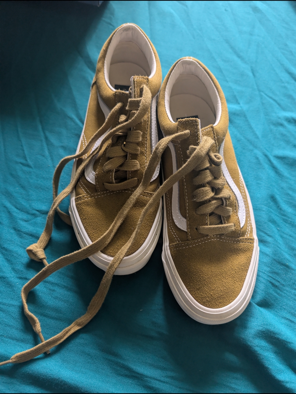 VANS Mustard Suede Low-Top Sneakers